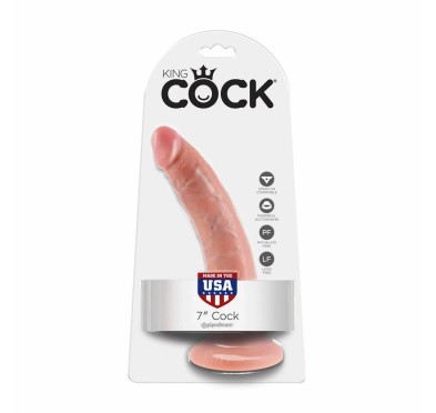 Penis dildo - King Cock 7 Inch Flesh